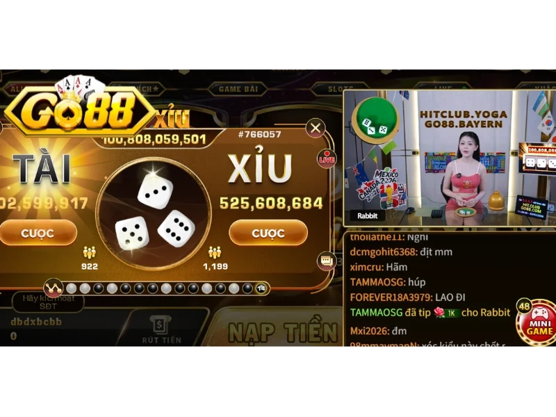 Tài Xỉu GO88 và Tài Xỉu Livestream cùng nội dung so sánh